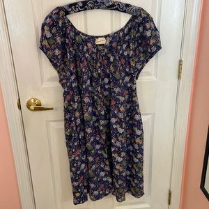 Universal Thread Blue Floral Dress 1X